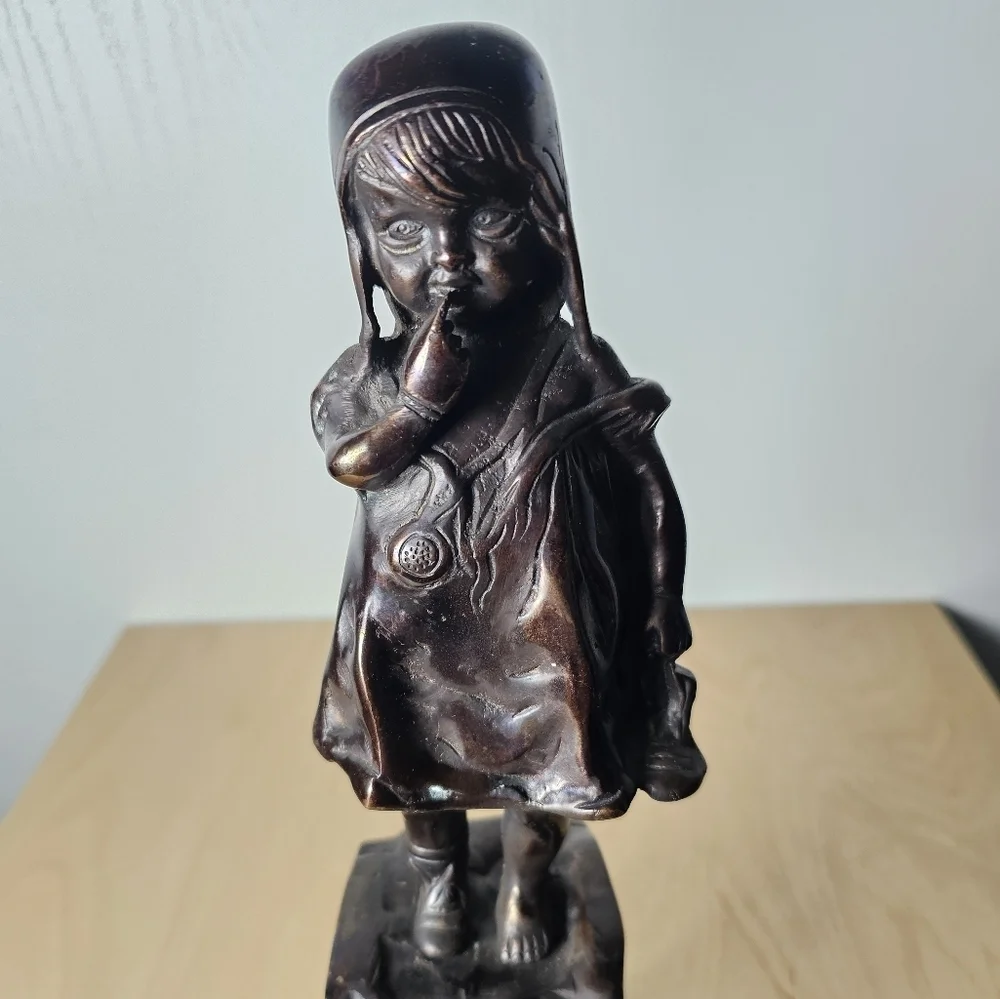 Bronze Reproduction of Juan Clara's Girl on a Stool